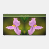 Kleine Lila Orchid-Blume Personalisiert Schreibtischunterlage (Vorderseite)