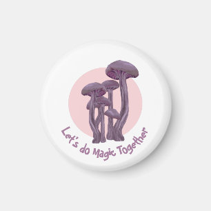 Kleine lila Toadstools - Magnet