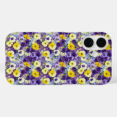 Kleine Lila und gelbe Stiefmütterchen Telefongehäu Case-Mate iPhone Hülle (Rückseite (Horizontal))
