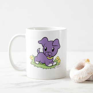 Kleine Lila Welpen-Tasse Kaffeetasse