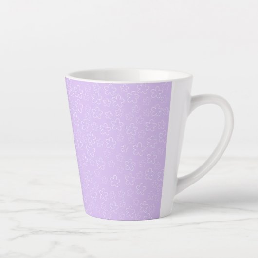 Kleine Lilac Blossom Latte Tasse (Rechts)