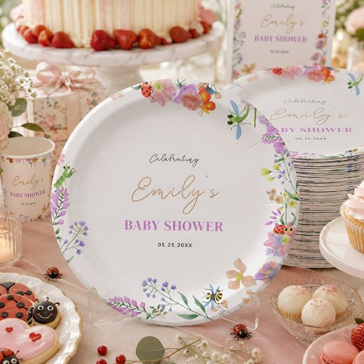 Kleine Love Bug Baby Shower Pappteller