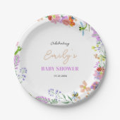 Kleine Love Bug Baby Shower Pappteller (Vorderseite)
