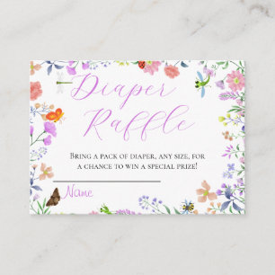 Kleine Love Bug Baby Shower Windelraffel Begleitkarte