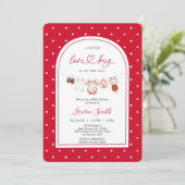 Kleine Love Bug Babyparty Einladung (Stehend Vorderseite)