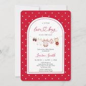 Kleine Love Bug Babyparty Einladung (Vorderseite)
