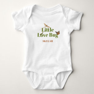 Kleine Love Bug Vintage-Illustration Baby Strampler