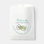 Kleine Lovebug Babydusche Danke Geschenktütchen (Vorderseite)