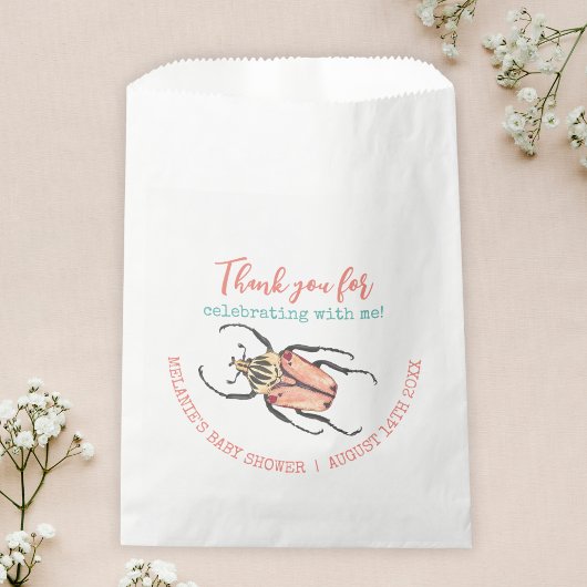 Kleine Lovebug Babydusche Danke Geschenktütchen