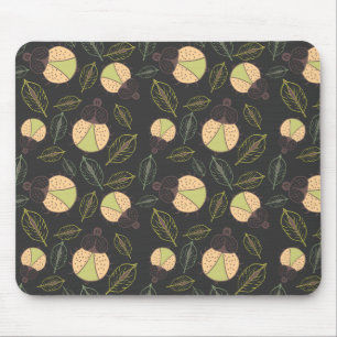 Kleine lustige Tick-Bug und Blätter nahtlose Muste Mousepad