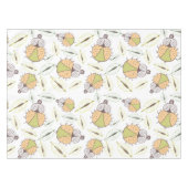 Kleine lustige Tick-Bug und Blätter nahtlose Muste Tischdecke (Vorderseite (Horizontal))