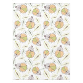 Kleine lustige Tick-Bug und Blätter nahtlose Muste Tischdecke (Vorderseite)