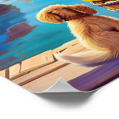 Kleine Mädchen angeln Poster (Ecke)