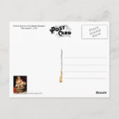 Kleine Mädchen baden ihren Hund Postkarte (Rückseite)