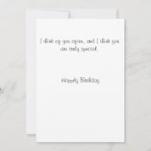 Kleine Mädchen Geburtstagskarte Karte (Rückseite)