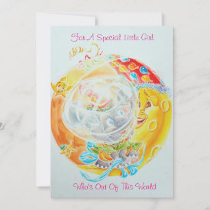 Kleine Mädchen Geburtstagskarte Karte