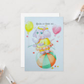 Kleine Mädchen Geburtstagskarte Karte (Vorderseite/Rückseite Beispiel)