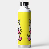 Kleine Mädchen kommen zurück zur Schule Trinkflasche (links)