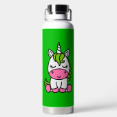 Kleine Mädchen kommen zurück zur Schule Trinkflasche (Rückseite)