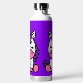 Kleine Mädchen kommen zurück zur Schule Trinkflasche (links)