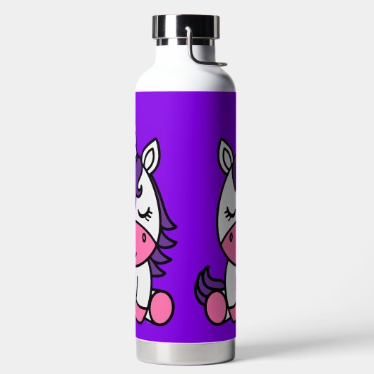 Kleine Mädchen kommen zurück zur Schule Trinkflasche (links)