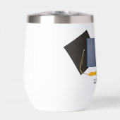 Kleine Mädchen mit Träumen Thermal Wine Tumbler (Vorderseite)