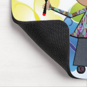 Kleine Mädchen mit Träumen werden Frauen mit Mousepad (Ecke)