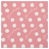 Kleine Mädchen-Name-und Farbpolka-Punkt Stoff (Muster)