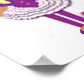 Kleine Mädchen Niedliche Personalisierte Märchenpr Poster (Ecke)