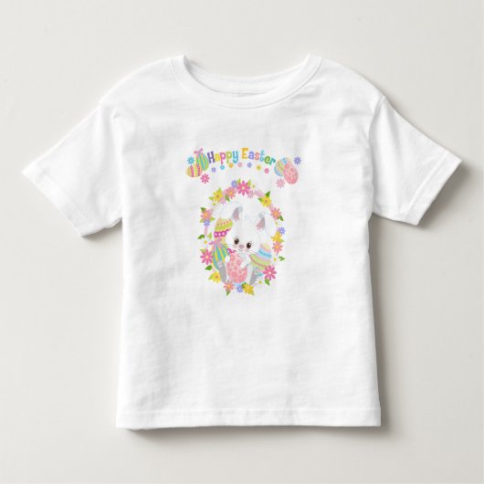 Kleine Mädchen-Ostern-Kleid Kleinkind T-shirt (Vorderseite)