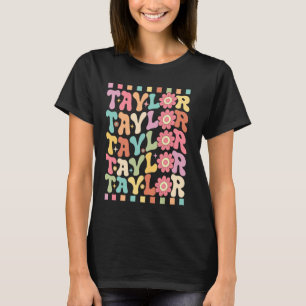 Kleine Mädchen Personalisiert Vorname TAYLOR Groov T-Shirt