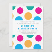 Kleine Mädchen Phantastisch Geburtstagsparty Niedl Einladung (Rückseite)