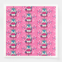 Kleine Mädchen Rosa Rainbow Unicorn