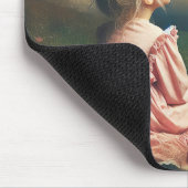 Kleine Mädchen sehen einen Shooting Star Mousepad (Ecke)