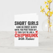 Kleine Mädchen sehen so süß und niedlich aus, bis  Karte (Gelbe Blume)