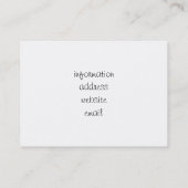 Kleine Mädchen spielen Fußball Visitenkarte (Rückseite)