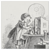 Kleine Mädchen spielen Hausätzchen Stoff (Nahaufnahme)