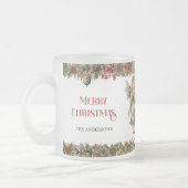 Kleine Mädchen Weihnachten Viktorianische Engel mi Mattglastasse (Links)