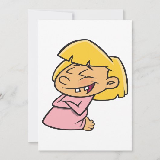 Kleine Mädchen zum Gebet Einladung (Vorderseite)