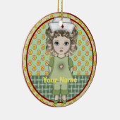 Kleine Mädchenschwester Keramik Ornament (Rechts)