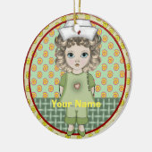 Kleine Mädchenschwester Keramik Ornament (Links)