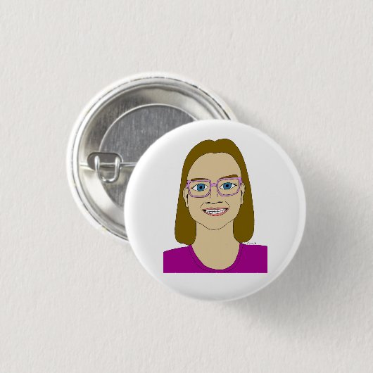 kleine Mädchentaste Button (Vorne & Hinten)