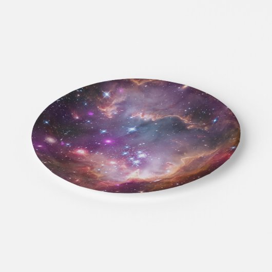 Kleine magellanische Cloud Pappteller (Schrägansicht)