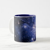 Kleine magellanische Cloud Zweifarbige Tasse (Vorderseite Links)