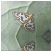 Kleine Magpie Moth Gemustertes Tierhandwerk Stoff (Nahaufnahme)