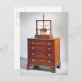 Kleine Mahagoni-Kommode von Sheraton Postkarte (Vorne/Hinten)