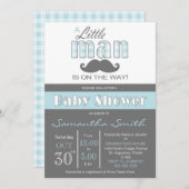 Kleine Mann-Babyparty-Einladung Einladung (Vorne/Hinten)