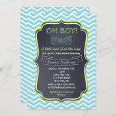 Kleine Mann-Babyparty-Einladungen Einladung (Vorne/Hinten)