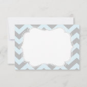 Kleine Mann Bogen-Krawatte Zickzack Druck danken Dankeskarte (Rückseite)