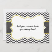 Kleine Mann-Bogen-Krawatten-Baby-Dusche danken Dankeskarte (Rückseite)